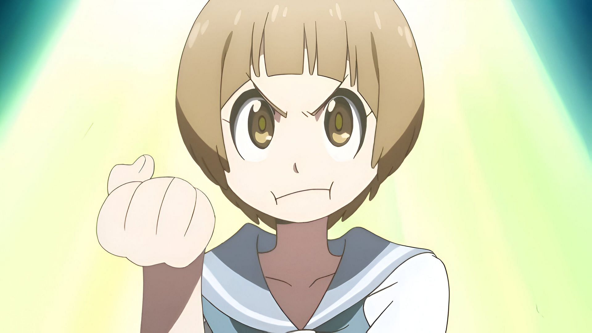 One of the anime characters obsessed with food, Mako Mankanshoku (Image via Trigger)